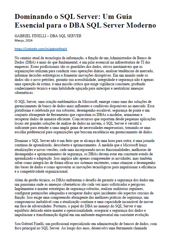 Dominando SQL Server